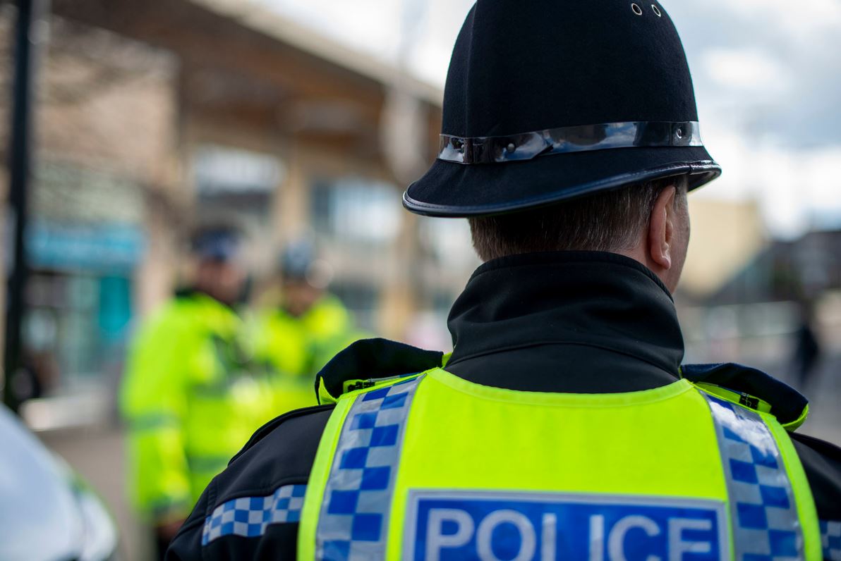 An officer with Northumbria Police