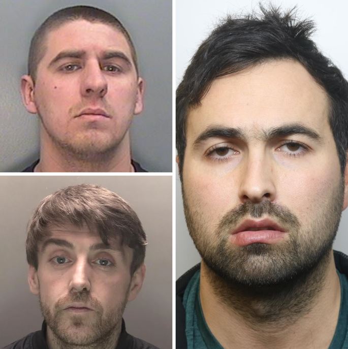 Joseph Garrigos (top left), James Disley (bottom left), and Ryan Hardwick