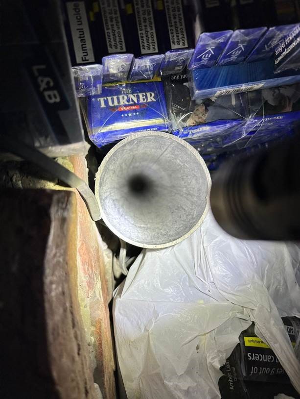 Pictures of seized cigarettes