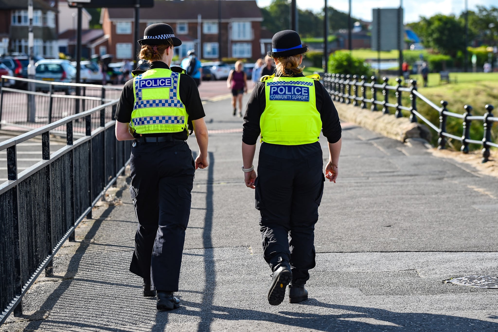 Two police officers in North Tyneside.
