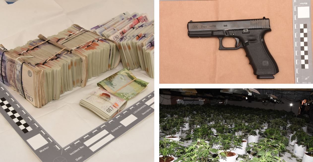 Drugs, firearms and criminal cash have been seized as part of Operation Venetic