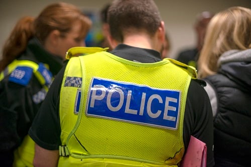 Northumbria Police officers. 