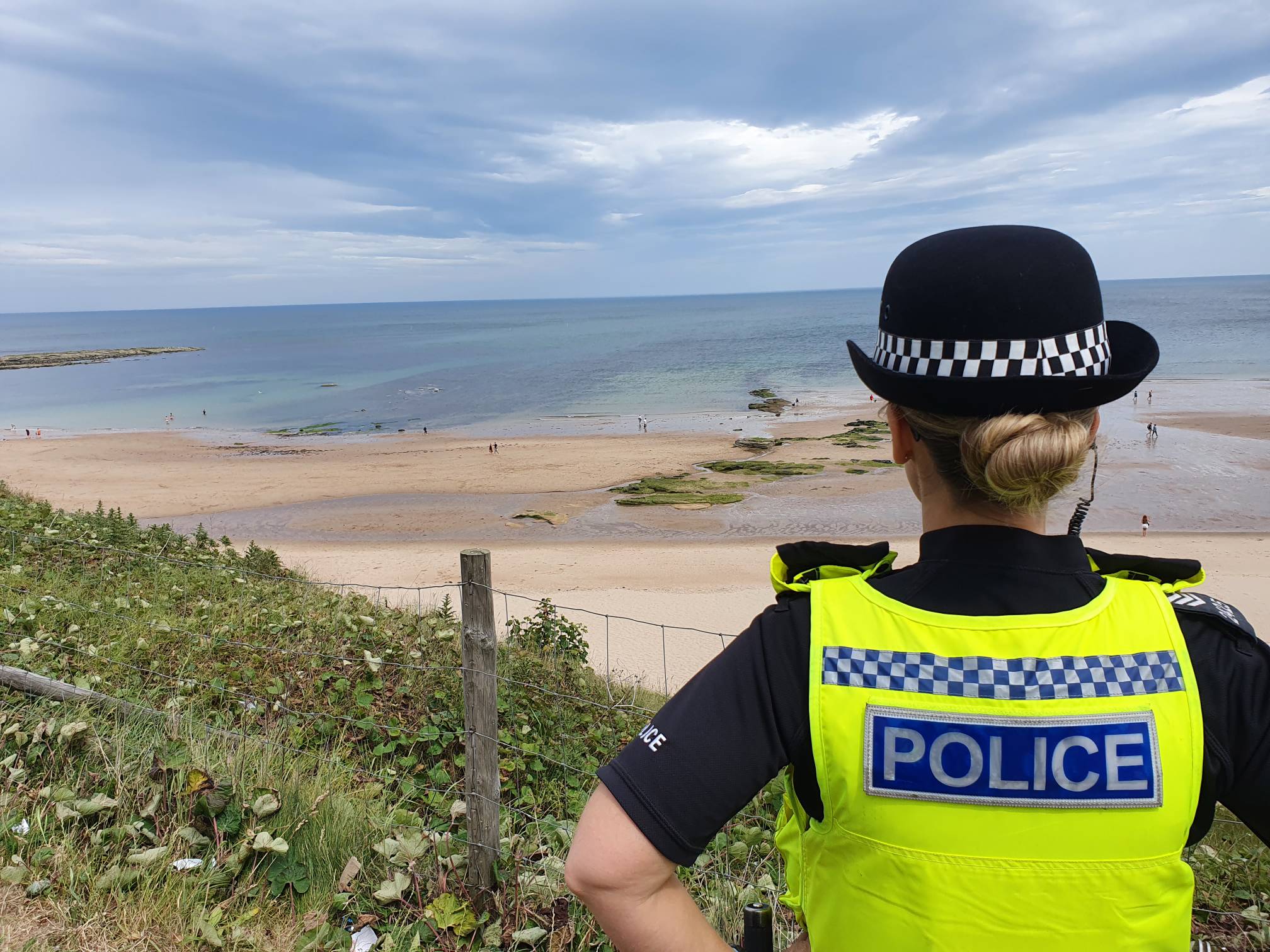 A police officer in Tynemouth