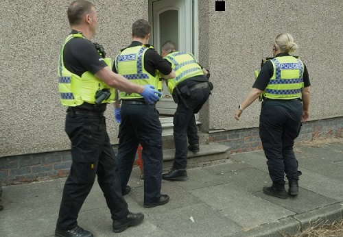 Northumbria Police officers. 