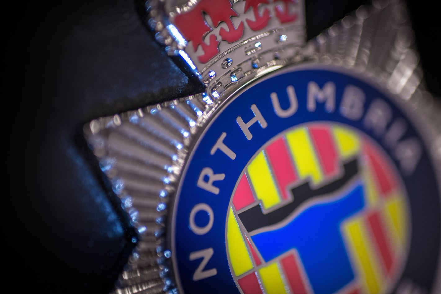 A Northumbria Police badge