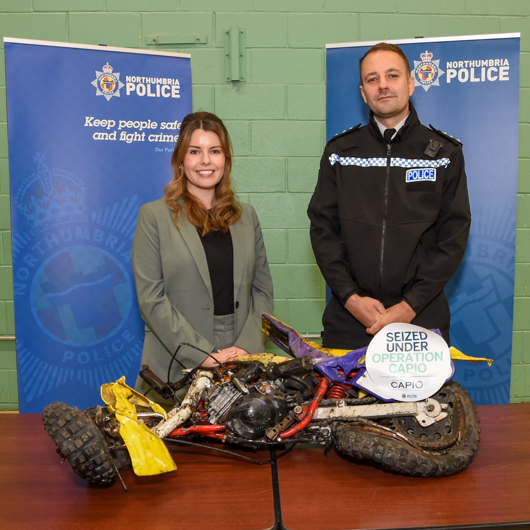 PCC Kim McGuinness and Chief Inspector Neil Hall.jpg